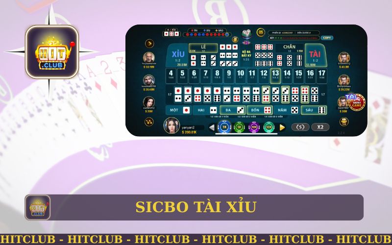 Hitclub Giới Thiệu Game Sicbo Tài Xỉu Siêu Hot 2025 1 HITCLUB GIỚI THIỆU GAME SICBO TÀI XỈU